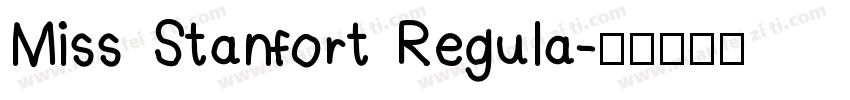 Miss Stanfort Regula字体转换